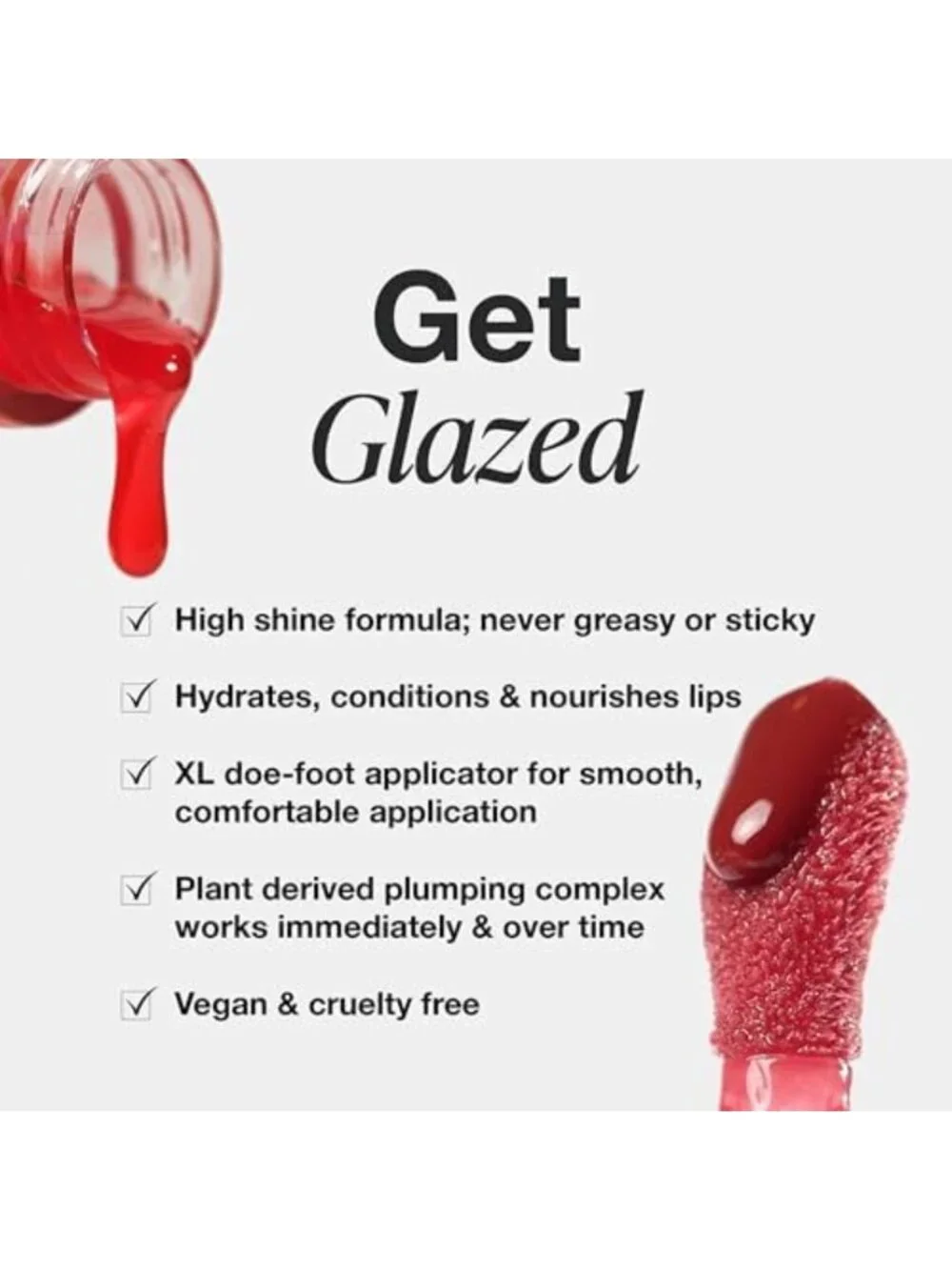 Hydrating Candy Apple Lip Oil - Glossy Finish, Nourishing Formula, 0.2 oz
